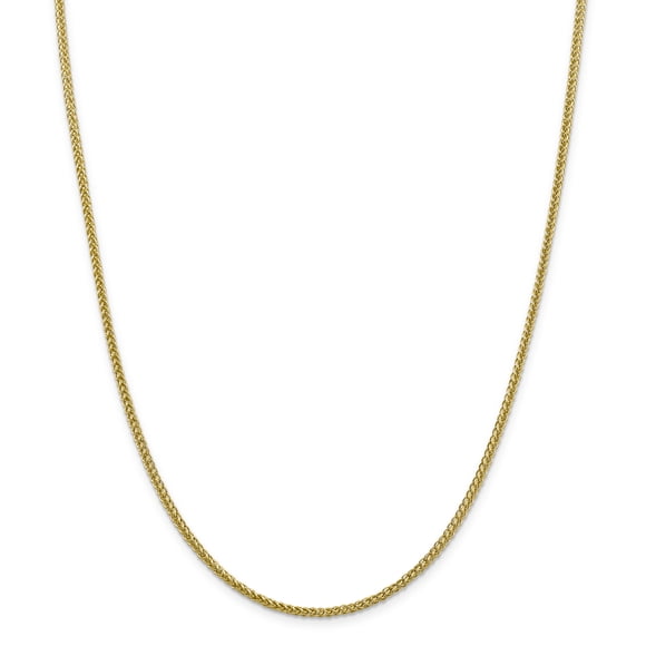 14k Yellow Gold 16 Inch 2.35mm 3 Wire Wheat Chain Necklace Pendant Charm Spiga