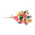 thumbnail image 4 of Bird Bite Toy Colorful  Toy  Chewing Toy Colorful Safe Relieve Anxiety Hanging  Sepak Takraw Toy For Birds Parrots, 4 of 8