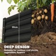 thumbnail image 4 of Outsunny 6x3x1ft Galvanized Raised Garden Bed, Open Bottom, Black, 4 of 10
