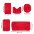 thumbnail image 3 of EQWLJWE Bathroom Rug Set 5 Piece, Microfiber Plush Bath Mat Sets, Super Absorbent Bath Mats for Bathroom,Non-Slip & Washable Bathroom Rugs,Dry Quickly Bath Rugs, Purple Bathroom Rug Set, 3 of 7