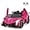 Pink, variant on OLAKIDS 2 Seater Kids Ride on Car, 12V 4WD Licensed Lamborghini Veneno Powered Electric Vehicle with Hydraulic Doors, Rocking Mode, Adjustable Speeds, Remote Control, MP3, Headlight