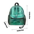 thumbnail image 3 of Back to School Supplies Deals! LSLJS Clear Backpack Transparent Packet No Water PVC School Bag Student School Bag Travel Beach Bag Outdoor School Bag Travel Backpack, 3 of 8