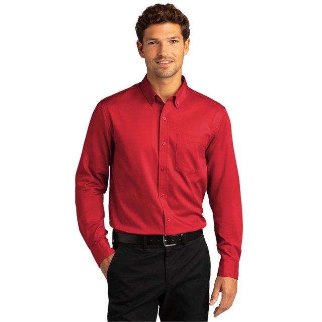 Port Authority Men's Long Sleeve SuperPro React Twill Shirt - W808
