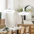 thumbnail image 3 of TFixol E27 Ceiling Fan Light with Remote Control, 3-Speed Adjustable, White/Beige Shade, 30W Power, 2100 RPM, ABS+PP Material, 85-265V Input Voltage, 3 of 7