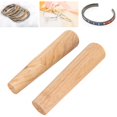 thumbnail image 1 of Jewelry Making Tool Bracelet Making Tool Wooden Bracelet Mandrel 2pcs Round Oval Shape Wooden Bracelet Making Stick Bangle Mandrel Wire Wrapping Tool Jewelry Making Tool, 1 of 8