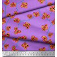 thumbnail image 2 of Soimoi Poly Georgette Fabric Flower Artistic Decor Fabric Printed Yard 42 Inch Wide, 2 of 3