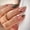 Feuille d'Amande Vert Foncé, variante sur Fofosbeauty 24 Pcs Ongles Amande Designs 2022, Ongles Autocollants Moyens French Tip Nails, French Violet Pâle