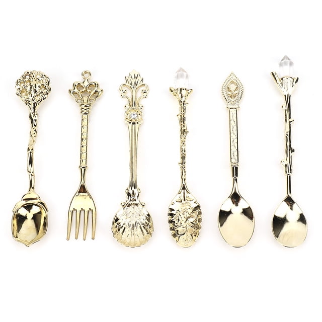 Couverts, 6 Pcs/ensemble Cuillère à Café Vintage Rétro Innovante Cuillère Vintage Optimisée pour l'Excellence