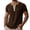 Coffee-short sleeve, variant on YFNNUP Mens Tshirts Henley Short Sleeve Shirts Stretch Basic Top Casual Lightweight Button Up Tops White L
