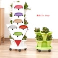 thumbnail image 5 of Rvkxad Stackable Strawberry Planter, 4-Tier Vertical Flowerpot for Vegetable Fruit Cultivation, Tiered Garden Pot, Planting System, 5 of 5