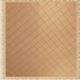 thumbnail image 1 of Ahgly Tapis d'Intérieur Lavable en Machine Carré Transitionnel Jaune Orange, 7 Pieds Carré, 1 of 7