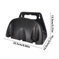 thumbnail image 3 of Hose Holder Wall Mounted Metal Hose Rack Hose Rack Heavy Duty Water Hose Holder, 3 of 8