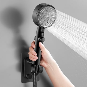 EGNMCR Five Gears Powerful Pressurized Showerhead Household Pressurized Showerhead Shower Faucet Water Heater Rain Shower Set shower head
