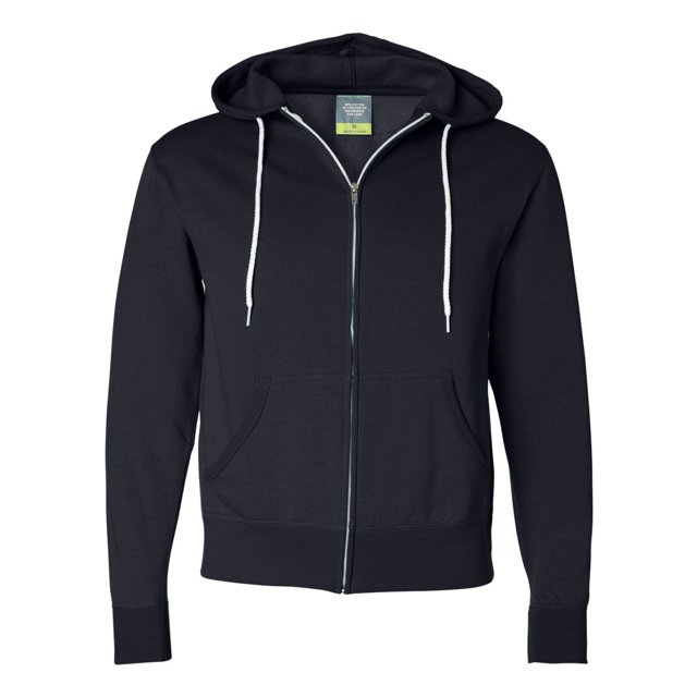 Independent Trading Co. Sweat à Capuche Léger Unisexe à Fermeture Éclair Complète, S