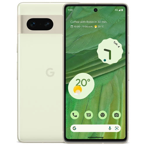 Restored Google Pixel 7 128GB 6.3" 5G Lemongrass (Unlocked) - Refurbished Good
