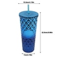 thumbnail image 3 of TIELUTT Été 710 Gobelet Réutilisable 800 ml avec Couvercle et Paille Gobelet pour Boisson Froide avec Paille Gobelet Transparent Camping Cuisine Gobelets Verres 32 Gobelets en Verre en Forme de Canette Ensemble de Boisson Verre avec Mesures 5 Onces, 3 of 8