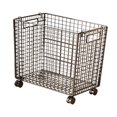 thumbnail image 3 of DOLITY Metal Mesh Rolling Laundry Basket Cart for Children Room Movable Storage Bin Size L, 3 of 9