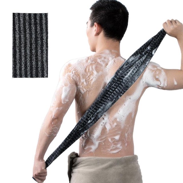 Exfoliating Back Scrubber Exfoliating Body Brush Back Washer Back Scrubber Towel for Shower