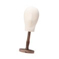 thumbnail image 2 of Bunblic Mannequin Head Multifunctional Hat Rack Standing Stand for Cap Salon Antique color Medium, 2 of 8