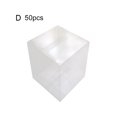 thumbnail image 2 of Koszal 50 Pcs Boîtes d'Emballage Carrées Transparentes pour Biscuits Gâteau de Lune, Étui de Rangement, Contenant, 2 of 7