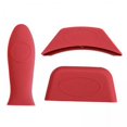thumbnail image 1 of Luzkey 2x Poignée Chaude Support Poêle en Fonte Couvre-Poignée Rouge 1, 1 of 8
