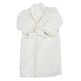 thumbnail image 2 of Radiant Saunas European Spa & Bath White Waffle Weave Terry Cloth Robe with Gold Embroidered Trim, 2 of 2