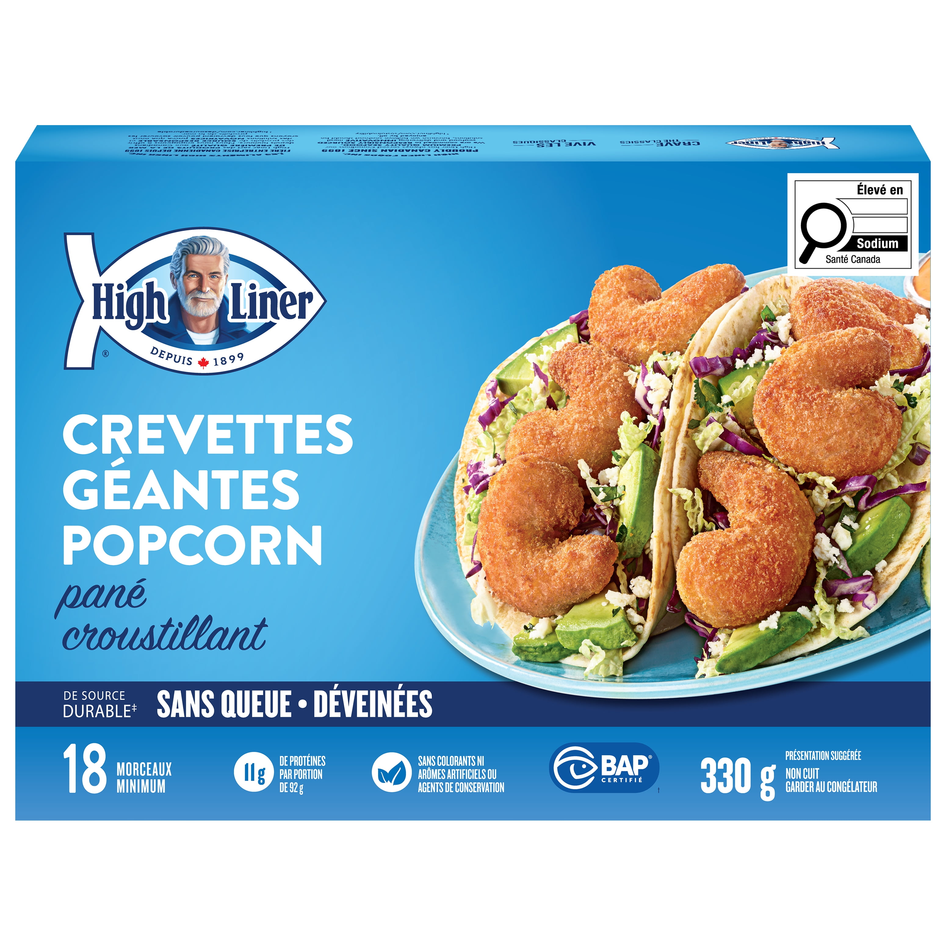 High Liner Crevettes Géantes Popcorn 330 g