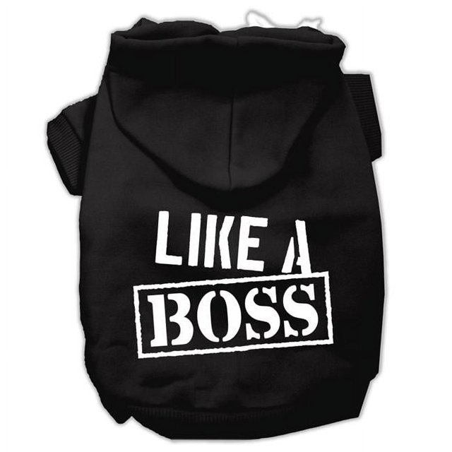 Like A Boss Screen Print Pet Hoodies Black Size Xxxl (20)