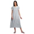 thumbnail image 1 of Moomaya Chemise de Nuit en Coton Imprimée pour Femmes à Manches Courtes, 1 of 5