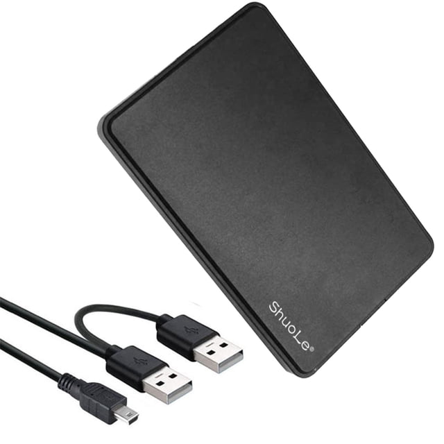 Miulika Portable External Enclosures, USB 2.0 480MB/ for PC for , Black