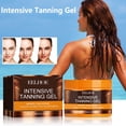 thumbnail image 4 of Brown Intensive Tanning Gel - 150g Moisturizing Tan Accelerator with Carrot Extract for Sunbeds & Outdoor Use, Non-Greasy Fast-Absorbing Self Tanner for All Skin Types, 4 of 9