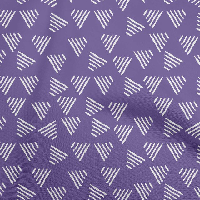 oneOone Cotton Silk Violet Fabric Asian Block Craft Projects Decor Fabric Printed By The Yard 42 Inch Wide