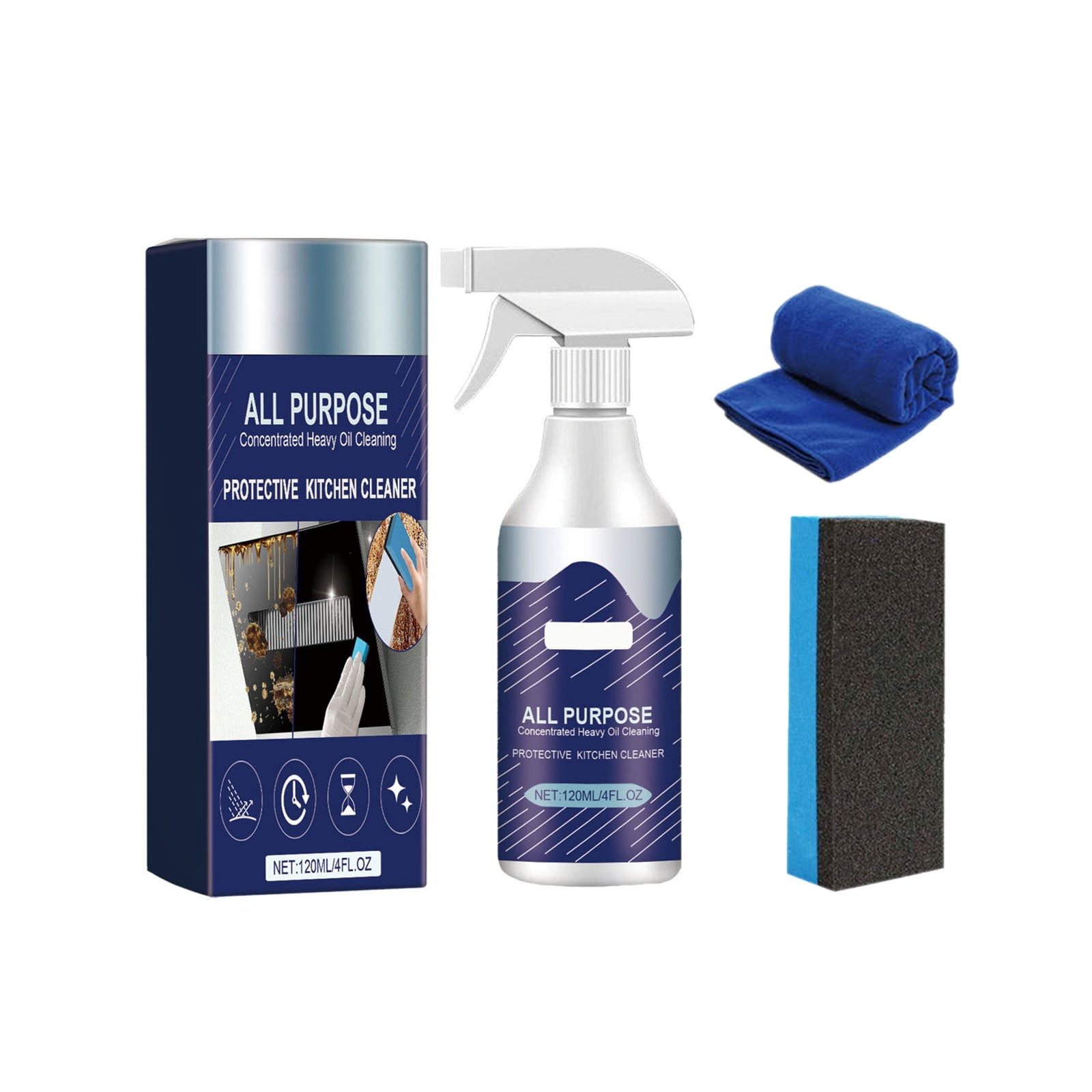 Binwennn 120ml Kitchen Grease Heavy Duty Oil Stain Remover For Cookware Appliances Bathroom Deep Clean Formula Hand No Water Car Cleaning Wipes Spray Foam Mop And Glow Floor Cute Boxes to Put Stuff in