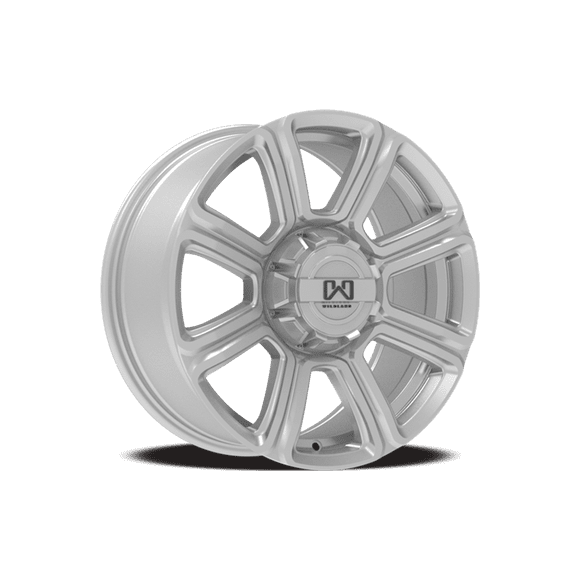4 x jantes Wildland Hurricane en alliage Argent de 17x8 pouces pour 2019-2026 Chevrolet Silverado 1500