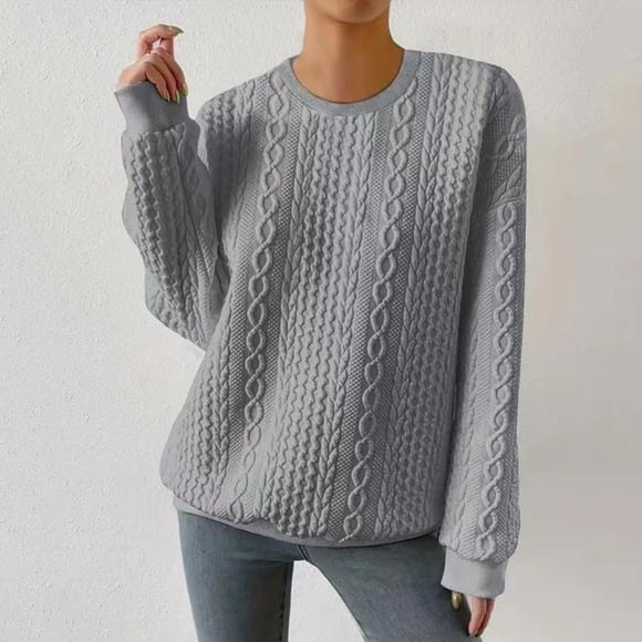 DondPO Essentials Hoodie Hoodies for Women Women's Long Sleeve Drop Shoulder Drawstring Pullover Solid Hooded Sweater Graphic Hoodies Sweatshirt for Women Grey XL