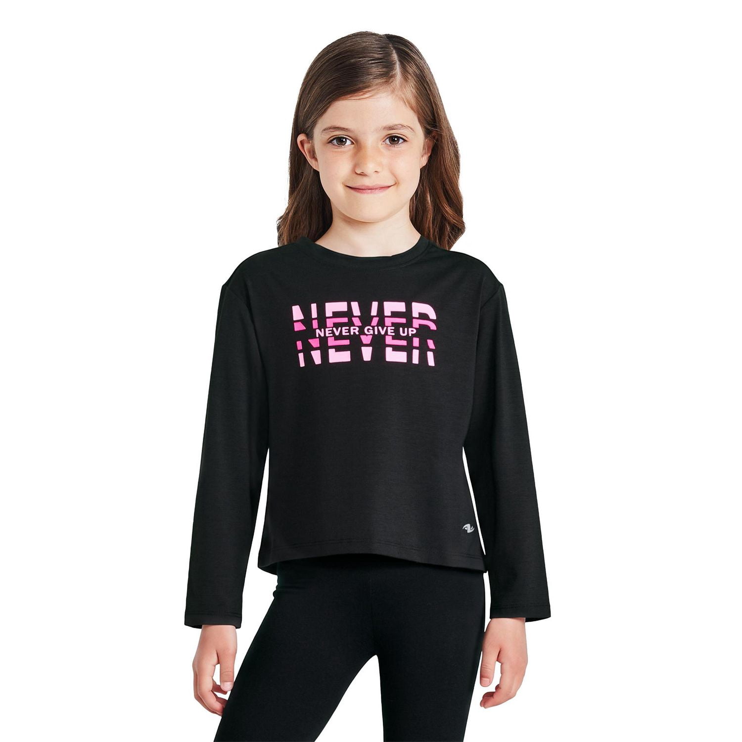 Athletic Works Girls' Long-Sleeve T-Shirt