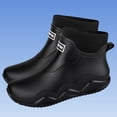 thumbnail image 2 of Ankle Rain Boots, Unisex Couple's Casual Rubber Shoes with Letter Design, 2 of 5