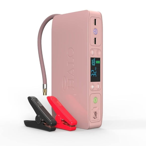 HALO Bolt Air +, Portable Vehicle Jump Starter with Air Compressor, Power Bank with Digital Display Charges Multiple Devices, Bolt Air+