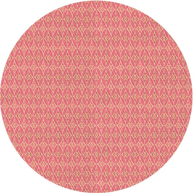 Ahgly Company Tapis d'Intérieur Ronds Transitionnels Lavables à la Machine, Rouge Cramoisi, 6 Pieds Rond