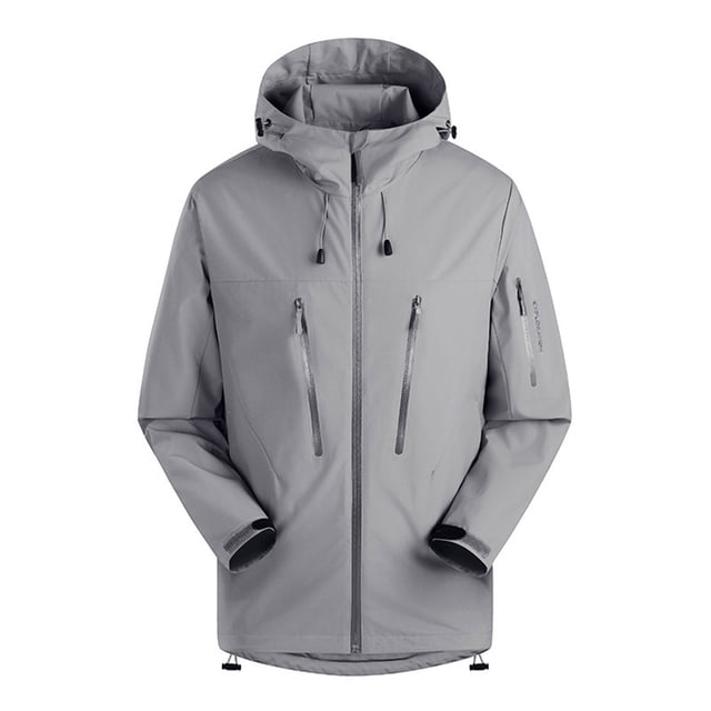 Styesk Jackets for Men Men's Spring And Charge Coat Thin Outdoor Mountaineering And Riding Windproof Work Coat