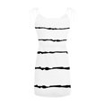 thumbnail image 4 of Longue Robe d'Été Femme Décontractée à Col en V Sans Manches à Bandage à Rayures Imprimées Ample Style Camisole Robe à Bretelles Robes pour Femmes pour Invitée de Mariage Été en Liquidation, 4 of 6
