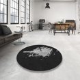 thumbnail image 4 of Ahgly Tapis Rectangulaire Lavable en Machine Intérieur Transitionnel Noir Nuit, 2 Pieds x 5 Pieds, 4 of 7