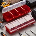 thumbnail image 4 of 6 Pcs Bacs de Rangement à Vis avec Couvercles, Boîte Organisatrice Empilable en Plastique pour Quincaillerie pour l'Organisation des Ongles de Garage et des Outils, 4 of 8