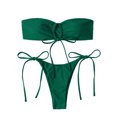 thumbnail image 2 of CEHVOM Bikini Tube pour Femmes à Fente avec Coussinet de Poitrine Sans Armature, 2 of 4