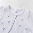 thumbnail image 4 of Girls Hand Embroidered Heart Pattern Knitted Cardigan Shawl Lightweight Open Front Long Sleeve Button Closure For Spring Autumn Seasons, 4 of 6