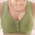 thumbnail image 3 of Yuyuzo Plus Size Front Snap Closure Bras for Seniors Wireless Bras Full Coverage Comfort Everyday Bras, 3 of 6