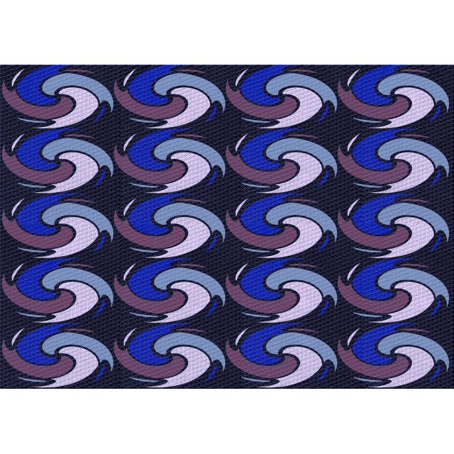 Ahgly Company Machine Washable Indoor Rectangle Transitional Periwinkle Purple Area Rugs, 8' x 10'