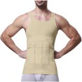 thumbnail image 4 of Pisexur Male Shaper Tank Slim Underwaist For Men Body Shaper Compression Shirt, 4 of 6