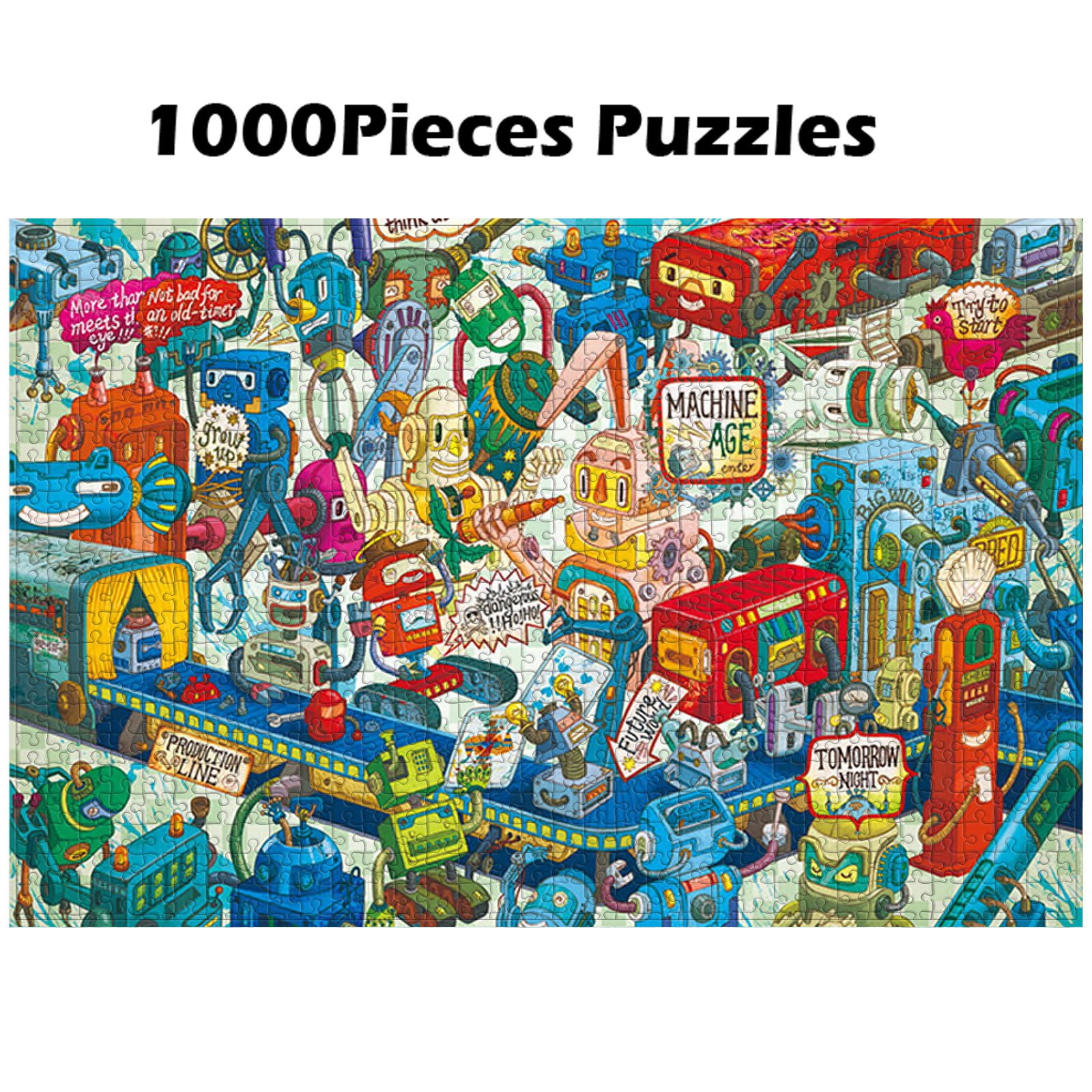 EGNMCR 1000 Puzzles Machine Age Puzzles Kids Adult Intelligence Puzzles puzzles puzzles Birthday Gifts for Kids
