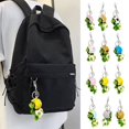 thumbnail image 2 of Turtle Keychain Plush Turtle Keychain with Helmet Metal Ring Funny Soft Fuzzy Backpack Ornament Anti-lost Cute Animal Key Ring Bag Accessories, 2 of 6